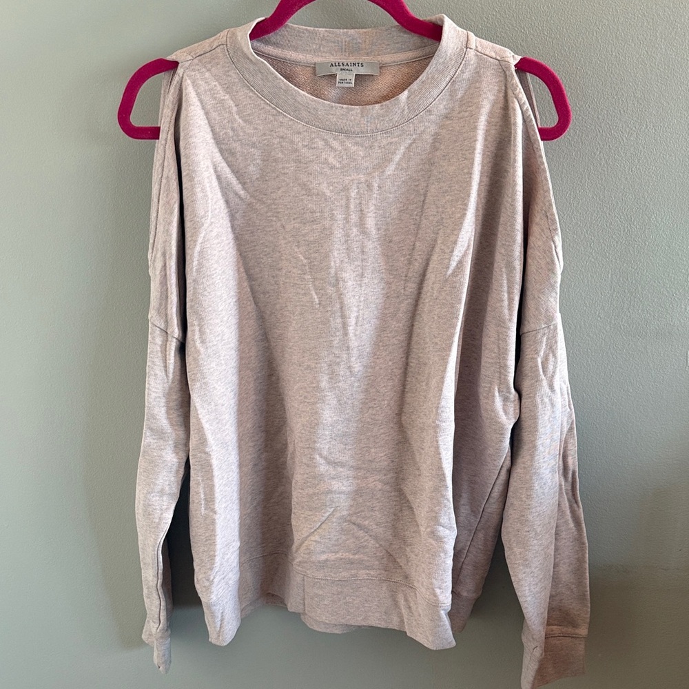 All Saints Beige Knit Sweater Size S